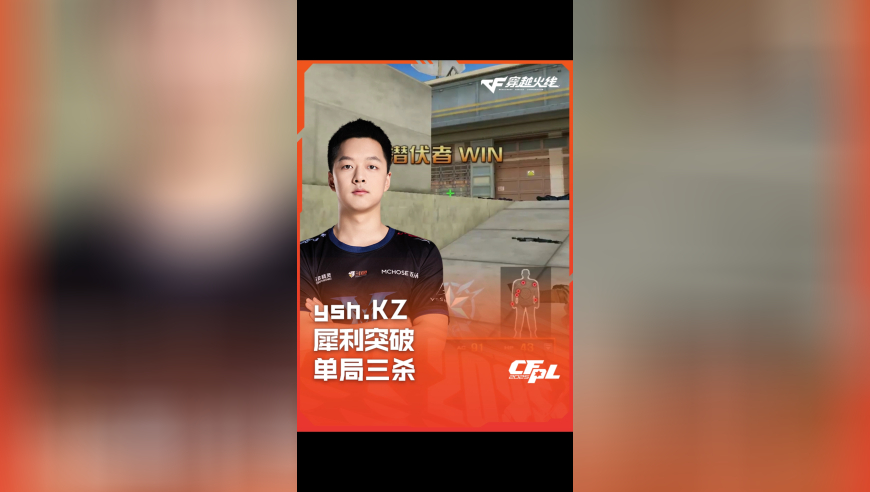 2025CFPL·夏季赛 成都AG VS KZ，ysh.KZ，犀利突破 单局三杀！