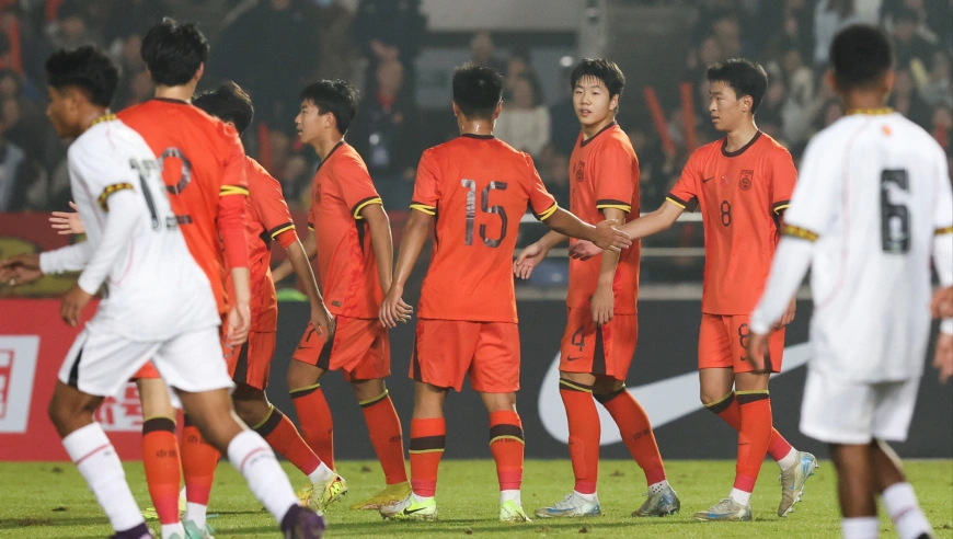 U17国足VS东帝汶上半场集锦：谢晋、张伯霖双响，帅惟浩连场破门