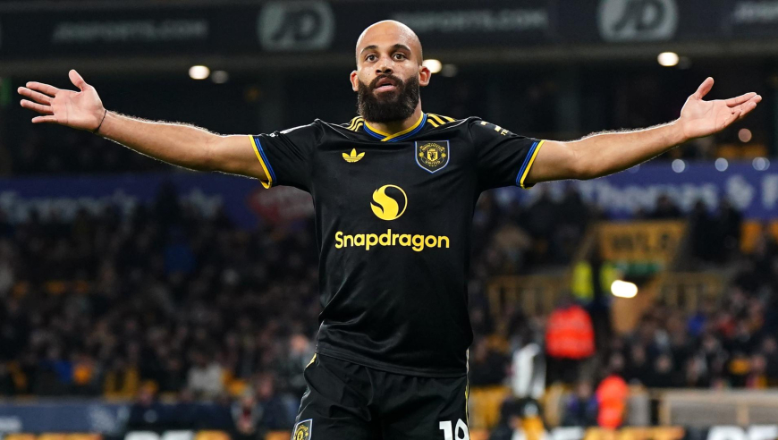 升英超第6！曼联4-1狼队集锦：B费2射1传 姆伯莫芒特破门