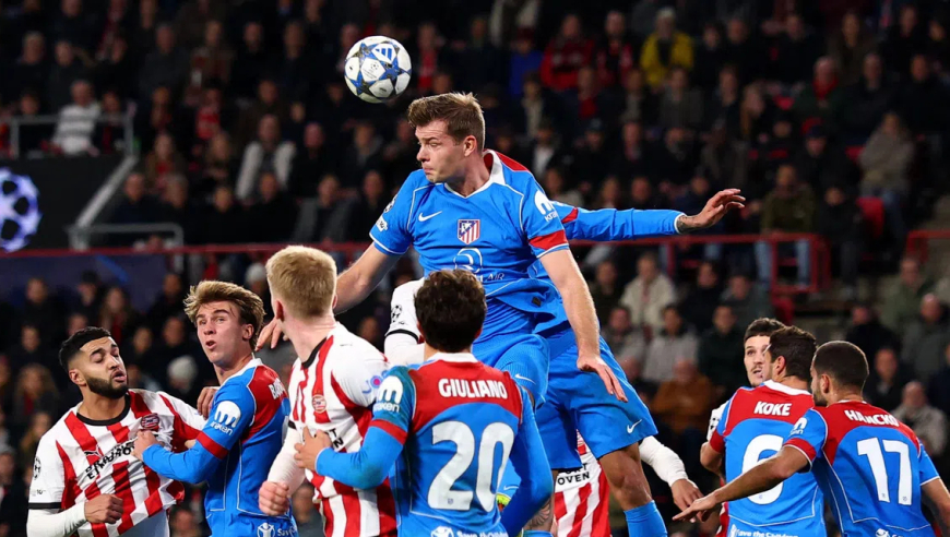 太刺激！还原欧冠马竞埃因霍温疯狂对轰5球，谁防守谁孙子