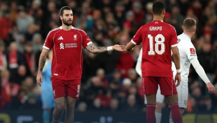 足总杯-利物浦4-1巴恩斯利进32强，索博世界波+失误送礼，维尔茨传射