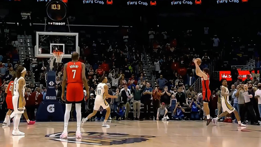 火箭鹈鹕加时赛生死时刻：谢泼德两次错失绝平三分 杜兰特落寞背影