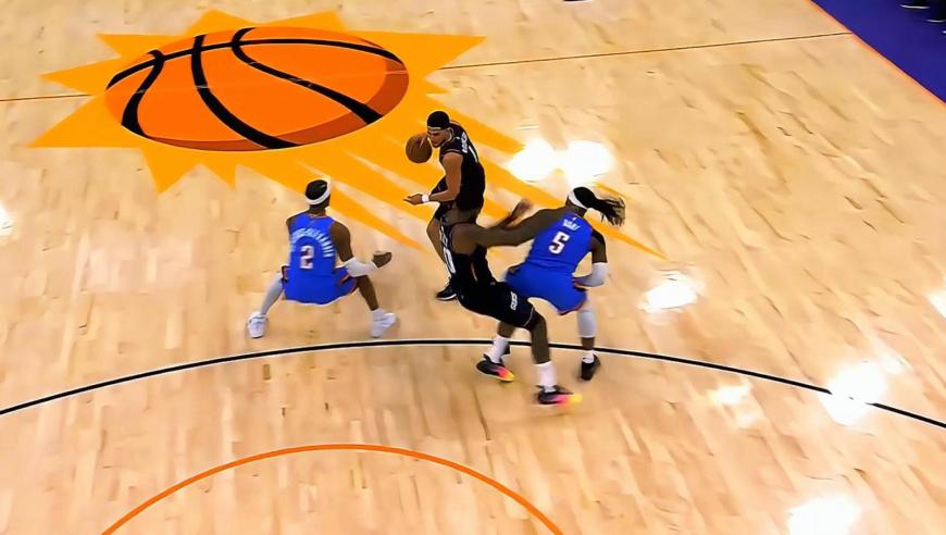 季后赛强度！雷霆太阳连续出现对抗犯规 多尔特撞翻奥尼尔还吃技犯