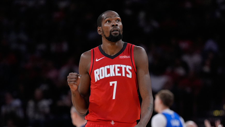 火箭独行侠决胜时刻：杜兰特连中三分 独行侠最后100秒0得分