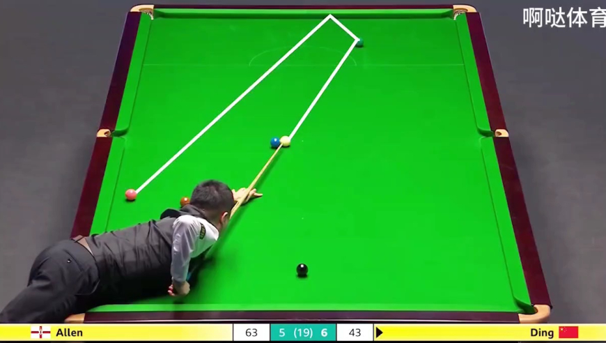 丁俊晖奇思妙想局，五杆斯诺三杆神仙球｜体坛记忆