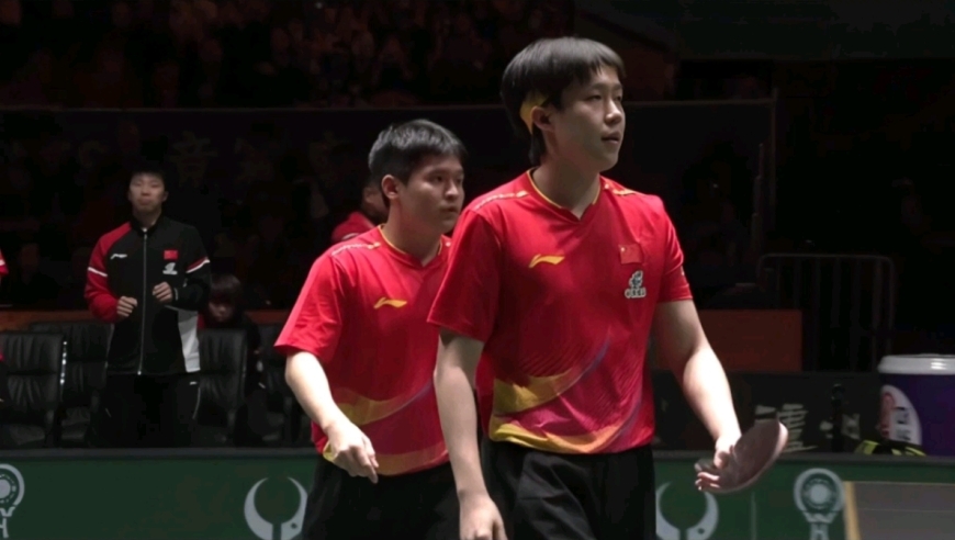 惊险！王楚钦/林诗栋与勒布伦兄弟战至9-9 大头拧拉拿关键分制胜