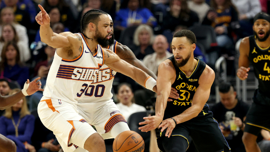 库里vs太阳28分6助攻全过程：末节14分+关键时刻三分罚球上篮定胜局