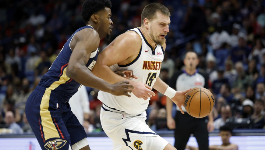 NBA常规赛：约基奇28+11+12+9失误掘金双杀鹈鹕 沃特森32+12