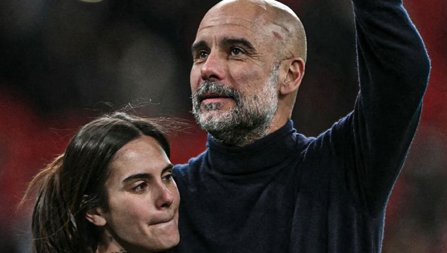 瓜迪奥拉赛后温情拥抱大女儿，24岁玛利亚颜值惊艳全场