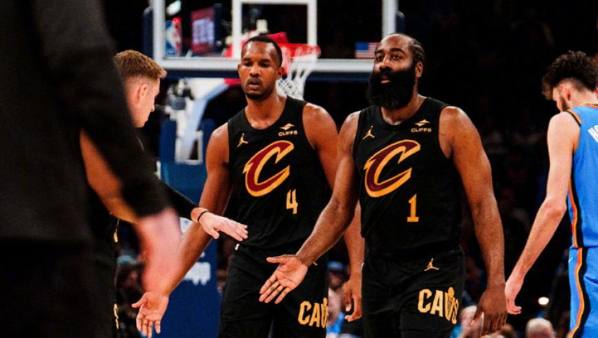 哈登20+9加盟首败！骑士无缘23分逆转遭雷霆终结7连胜 米切尔20+7