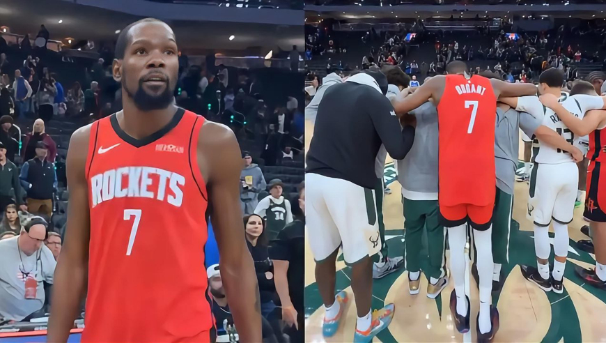 超越胜负的尊重！杜兰特加入雄鹿祈祷仪式，传承联盟温情