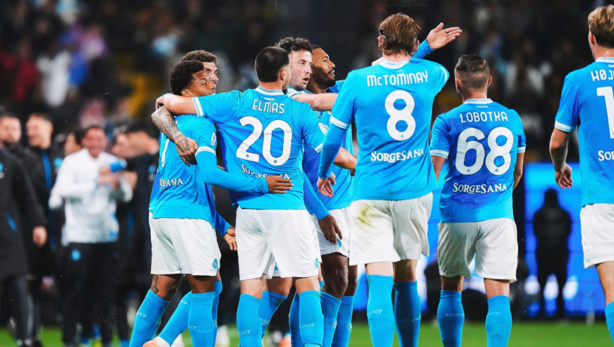 意超杯：那不勒斯2-0博洛尼亚夺冠 内雷斯双响 波利塔诺送助攻