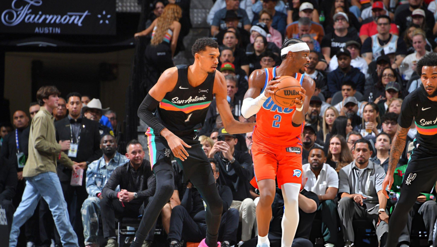 马刺双杀雷霆！文班亚马替补12+5 亚历山大空砍33分赛季首次投降