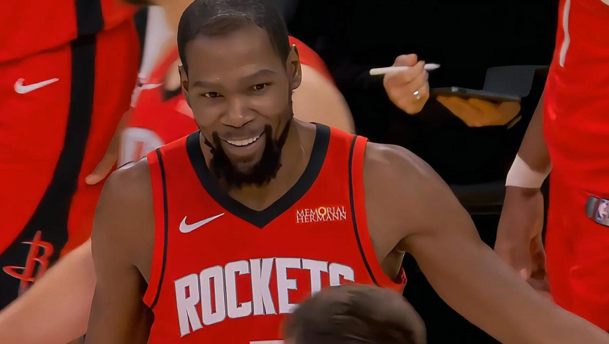 投降了！杜兰特三罚全中+助攻伊森 火箭轰7-0打到湖人换下主力放弃