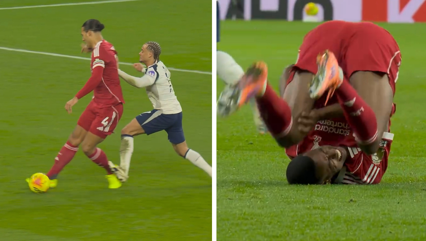 热刺PK利物浦猛烈犯规合集：多次非常规动作高撞低铲，放飞自我两人染红仍不收敛