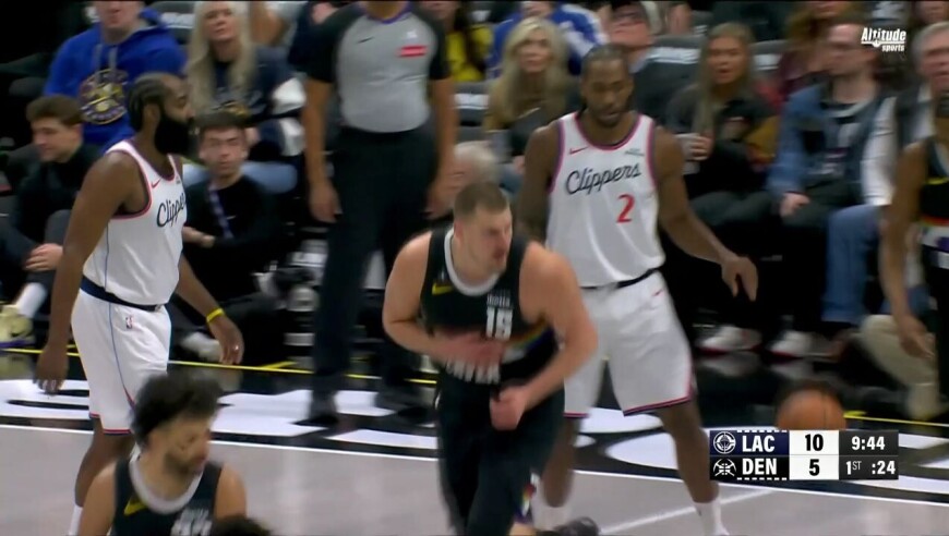 【集锦】快船109-122掘金 约基奇复出暴砍31+12哈登25分掘金主场凿沉快船