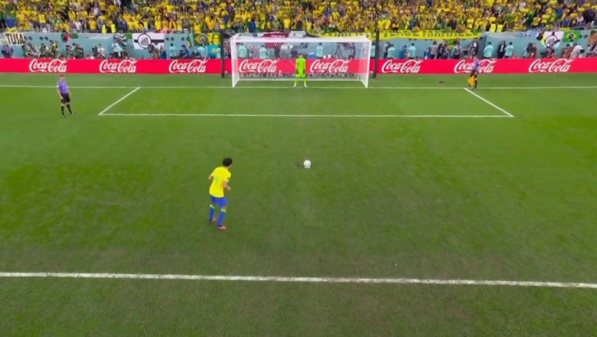 体坛记忆｜2022世界杯克罗地亚vs巴西点球大战，内马尔泪洒绿茵场