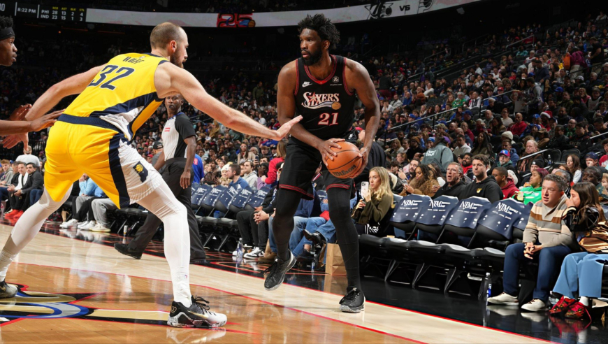 步行者76人决胜2分半：恩比德率队打出7-0 步行者4投全铁吞败仗