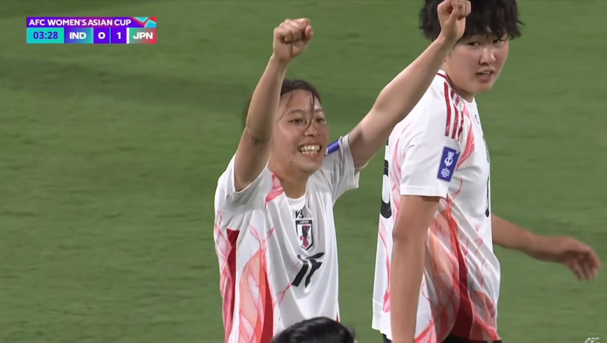 女足亚洲杯现惨案！回看日本半场进印度5球，世界波怎么打都有