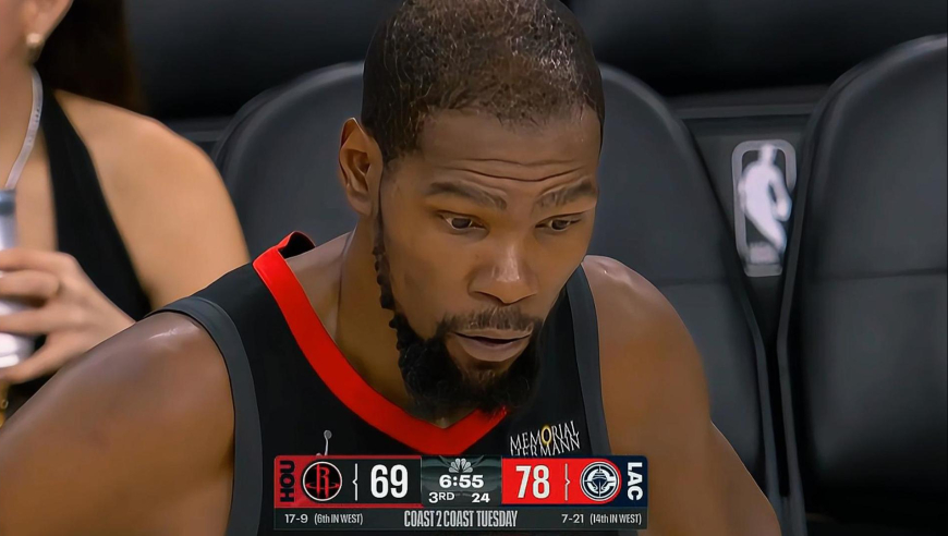 老双星发威！莱昂纳德联手哈登包揽快船全部14分领先火箭到两位数