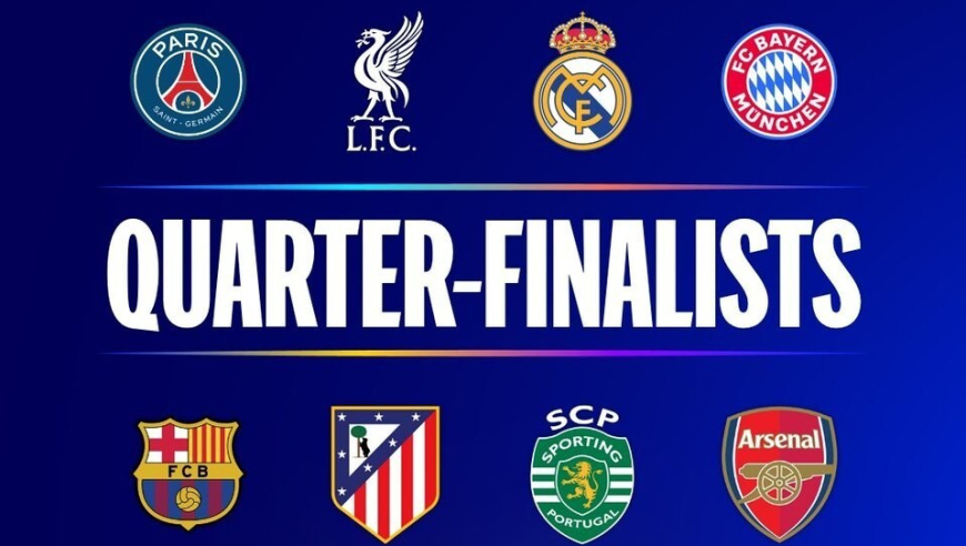 欧冠8强最新夺冠赔率：阿森纳力压拜仁！皇马遭看衰，利物浦仅第6