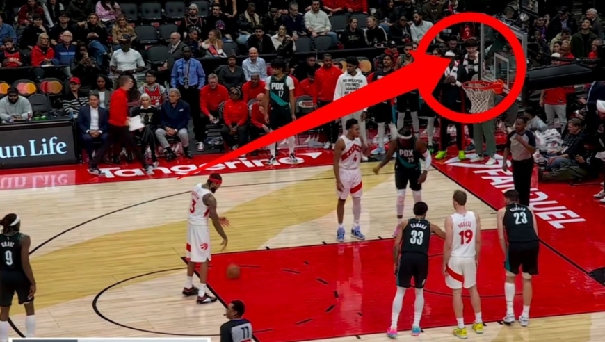 最后5.5秒，开拓者落后5分，请注意替补席的杨瀚森，球迷不释怀！