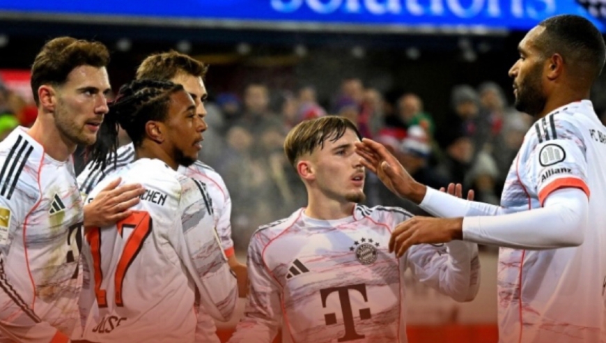 拜仁赛季15轮不败，凯恩上演梅西式进球看呆队友，拜仁4比0海登海姆