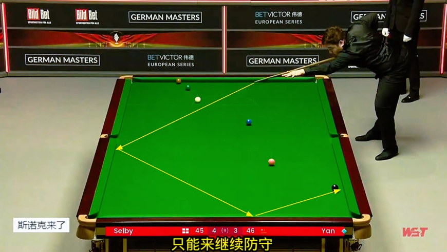 德国大师赛名场面，颜丙涛3杆逆天翻袋惊艳全场，全场沸腾