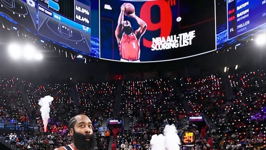 历史第九！哈登得分超奥尼尔，联手战神卡，快船3连胜直逼附加赛