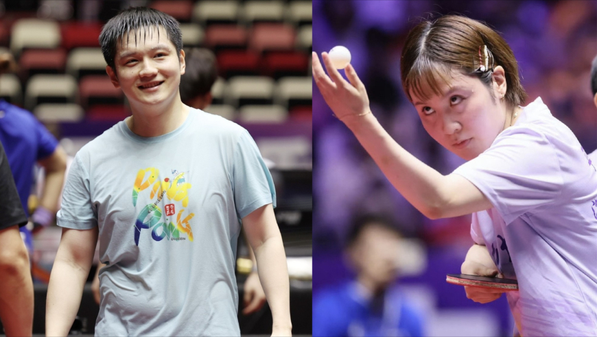 平野美宇特意跑来与樊振东打招呼 全员吃瓜的表情太好笑了！