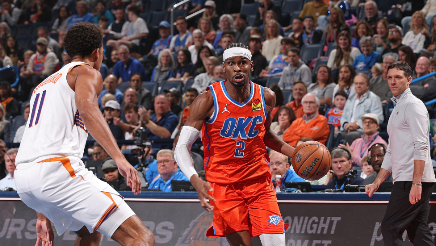 神挡杀神！雷霆亚历山大vs太阳28分8助攻全过程：15中11三节打卡