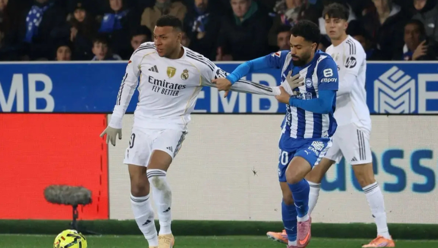 西甲：皇马客场2-1阿拉维斯止连败 姆巴佩、罗德里戈破门