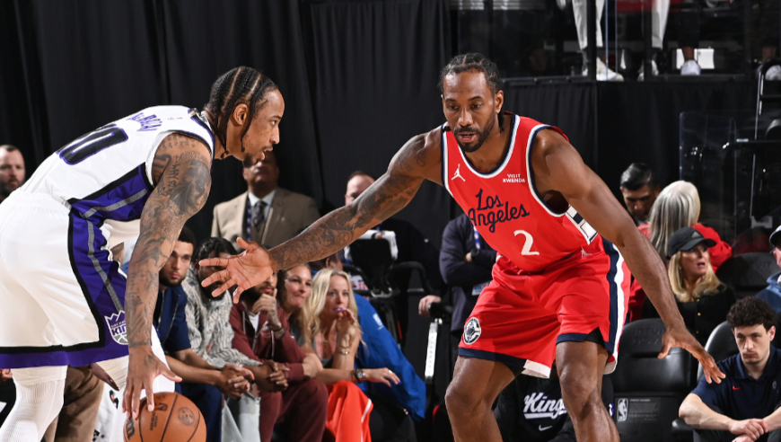 但愿无碍！快船莱昂纳德vs国王31分集锦：依然超强单打但受伤离场