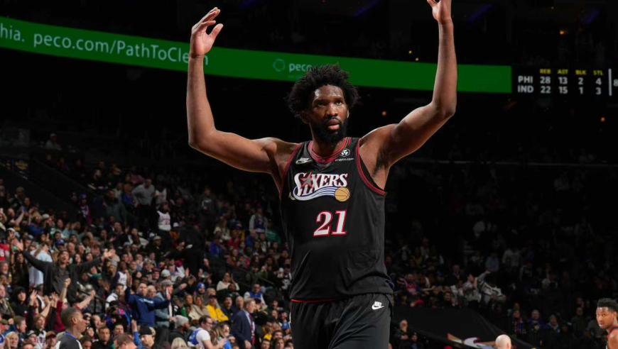 大帝出征！恩比德39+9梦回巅峰 内线制霸狂罚18球