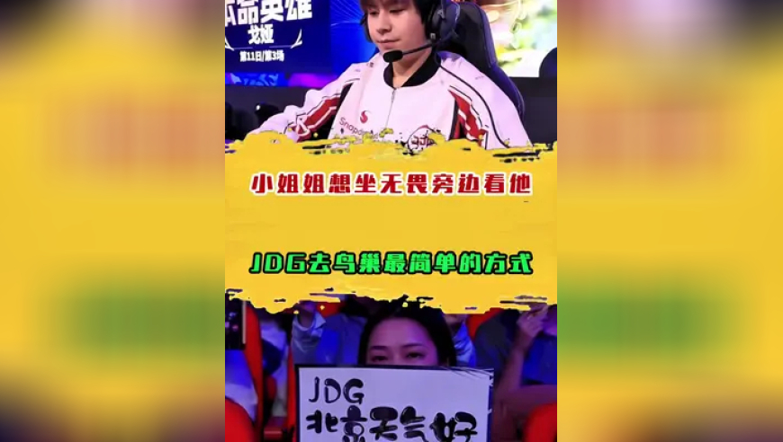 小姐姐想坐无畏旁边看他，JDG去鸟巢最简单的方式