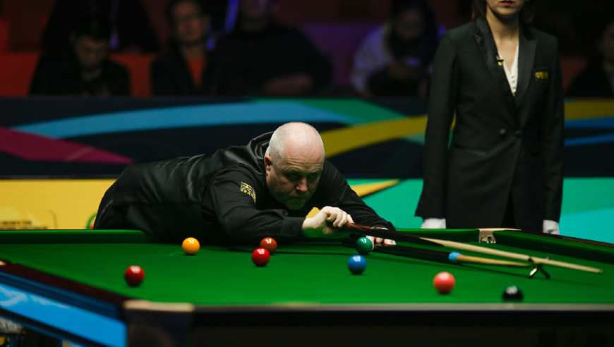 赛点局单杆84分一杆制胜 斯诺克国锦赛 希金斯9-2横扫马奎尔