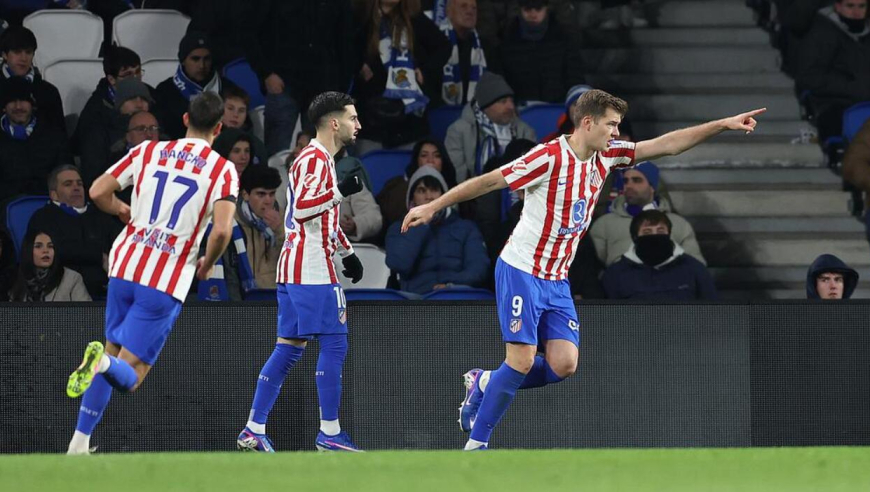 西甲-4连胜终结！马竞1-1皇社距榜首11分，瑟尔洛特破门，格德斯扳平