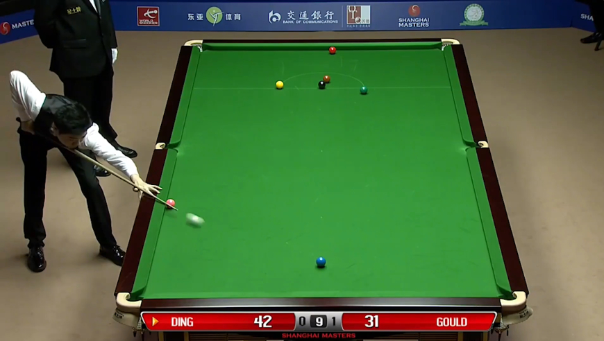 体坛记忆｜ 丁俊晖最凶狠的一次，宁可输掉比赛，也势必要把古尔德打成表情帝