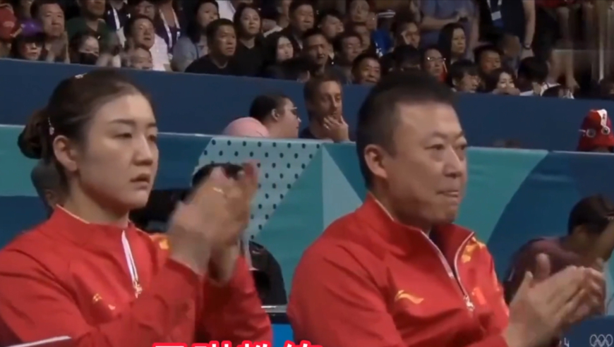 孙颖莎1比7落后日本队员，马琳教练一脸紧张，面对劣势孙颖莎勇敢出手逆袭获胜