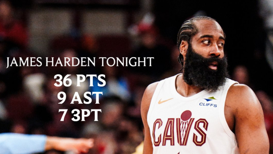 阿特金森高呼哈登拯救骑士！轰36+9+7创六纪录 36岁仍托底超巨