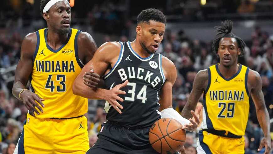 NBA常规赛：字母哥33+13+5压哨绝杀雄鹿险胜步行者 西卡32+8