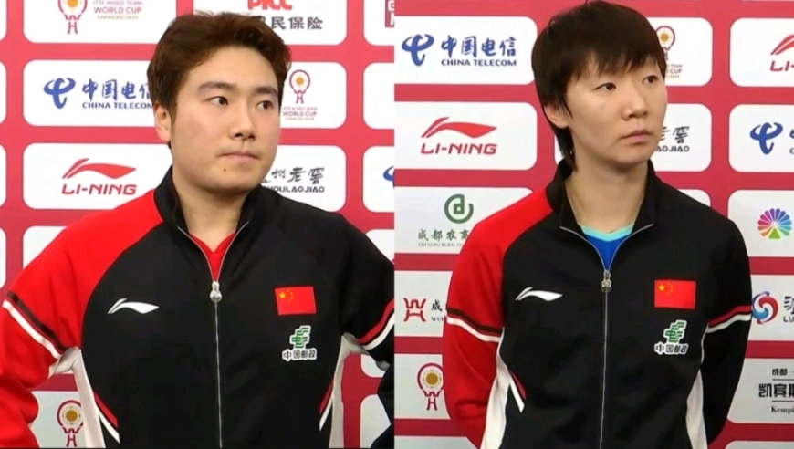 混团采访：梁靖崑回应第二局领先被逆转，王曼昱回应落后连续追分