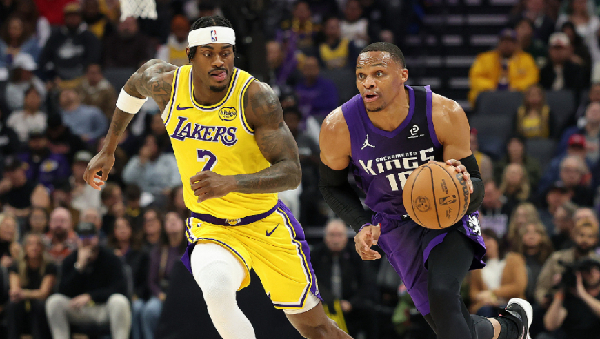 国王威少vs湖人22分7助攻集锦：16投8中攻传一体堪称恩怨局战神