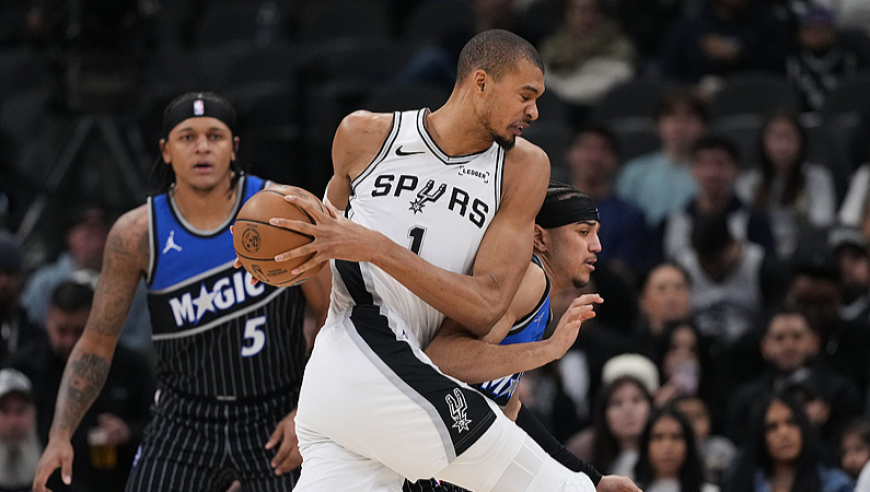 【集锦】魔术103-112马刺 文班亚马25+8+5封盖统治攻防两端