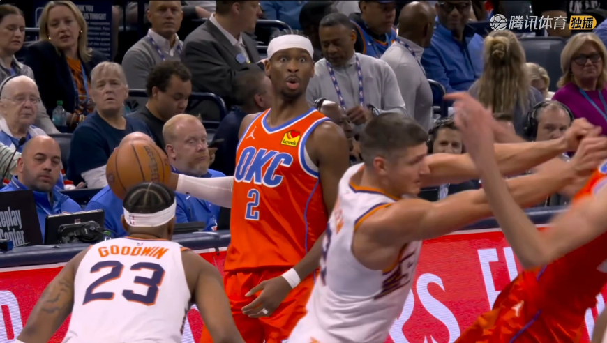 SGA惊呆了！阿伦暴怒肘翻切特引发双方冲突 裁判直接驱逐阿伦