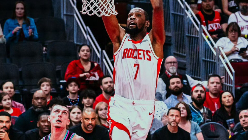 阿门绝杀！杜兰特27分超乔丹，得分进历史前五！火箭赢球也存隐患