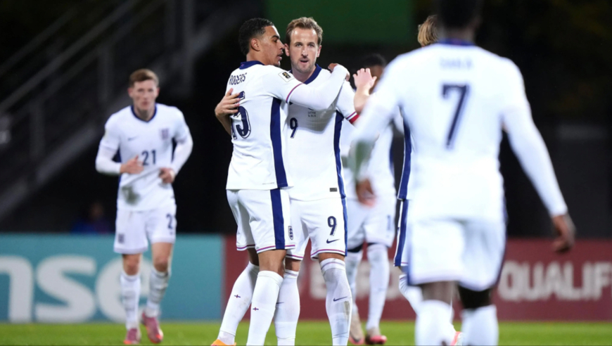 世欧预：英格兰客场5-0拉脱维亚提前两轮晋级世界杯，凯恩梅开二度