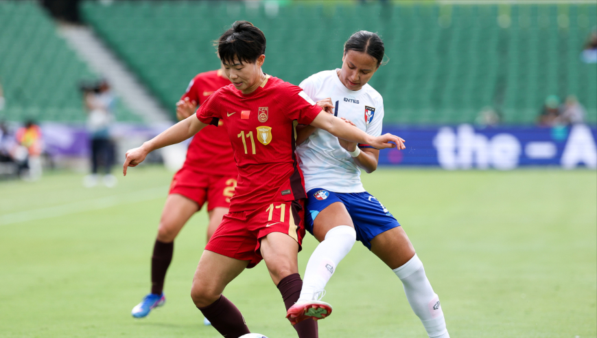 王霜精彩进球被吹！中国女足半场难破中国台北铁桶阵，控球率超7成