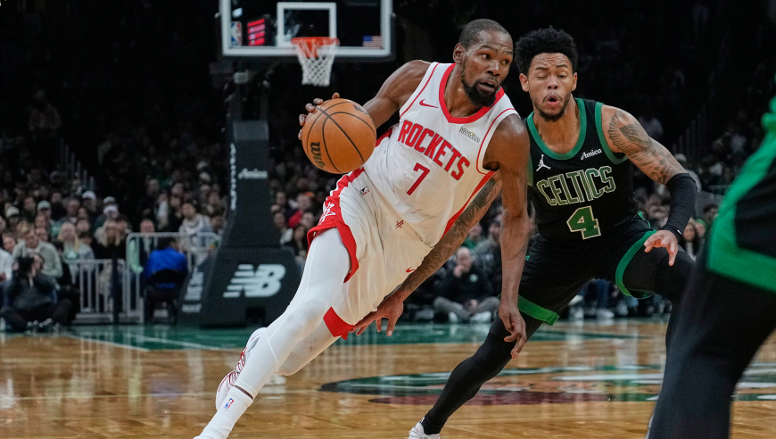 火箭27分大胜凯尔特人！杜兰特26分三节打卡 阿门申京准三双