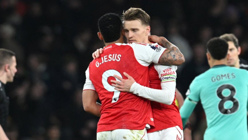 阿森纳2-1狼队全场集锦：萨卡2度造乌龙+绝杀 本怀特伤退